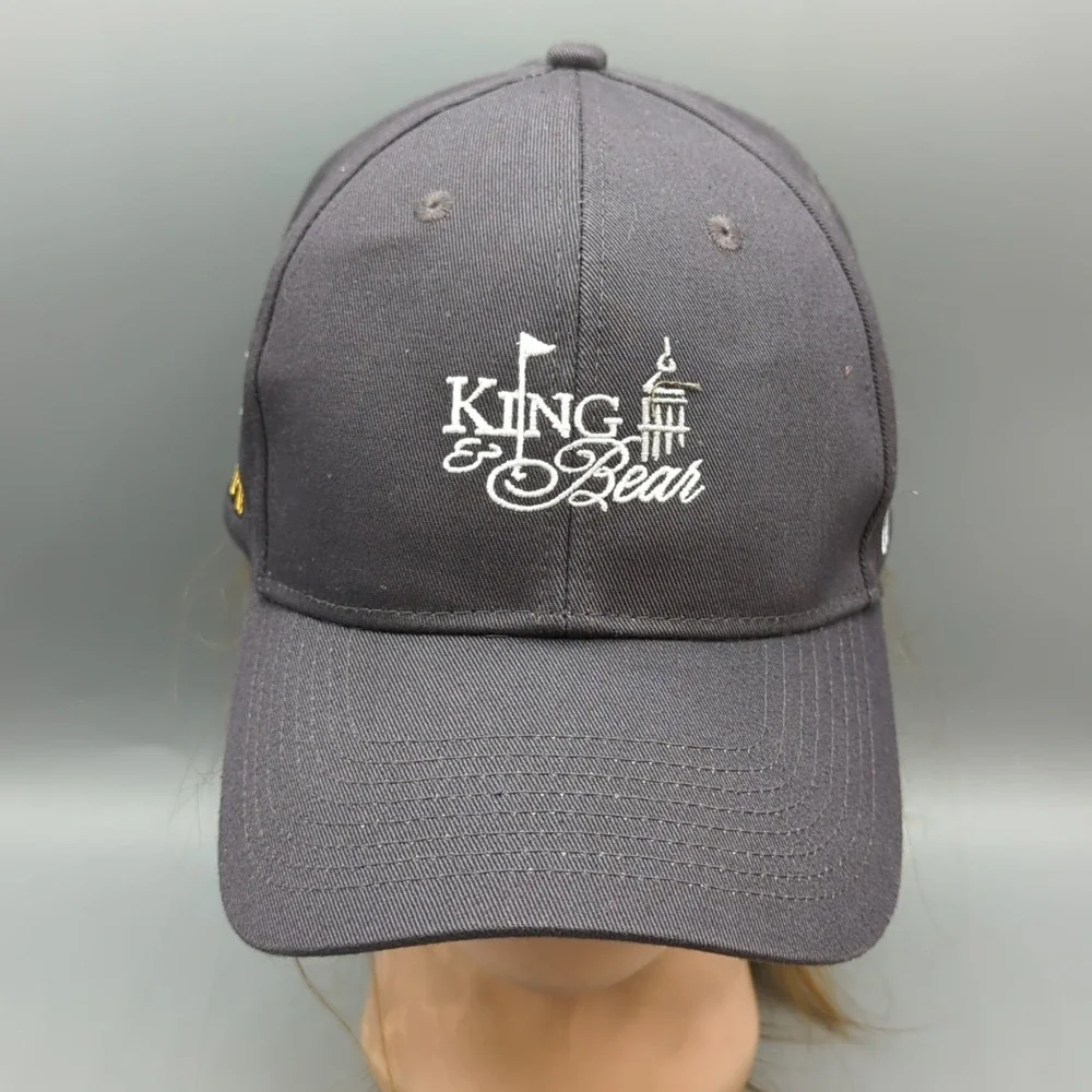 King & Bear Palmer Nicklaus Golf Cap Hat Ahead World Golf Village Gray